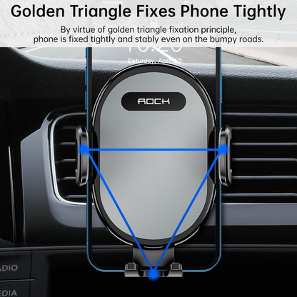 ROCK SPACE RAM0009 Suction Cup Retractable Rotating Mechanical Car Holder, Suitable for Phones within 66-102mm Width - Car Holders by ROCK | Online Shopping South Africa | PMC Jewellery