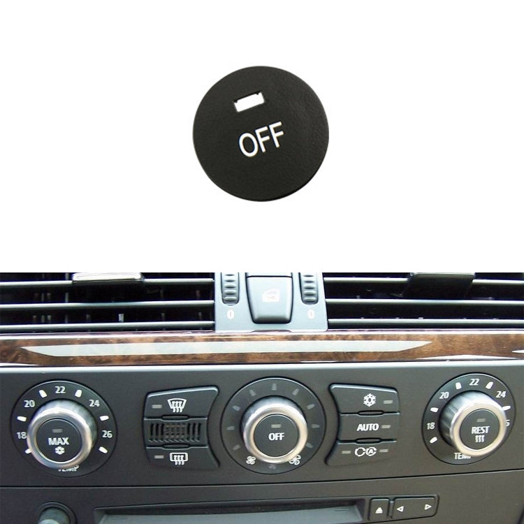 Car Air Conditioner Panel Switch Button OFF Key 6131 9250 196-1 for BMW E60 2003-2010, Left Driving - Car Switches by PMC Jewellery | Online Shopping South Africa | PMC Jewellery