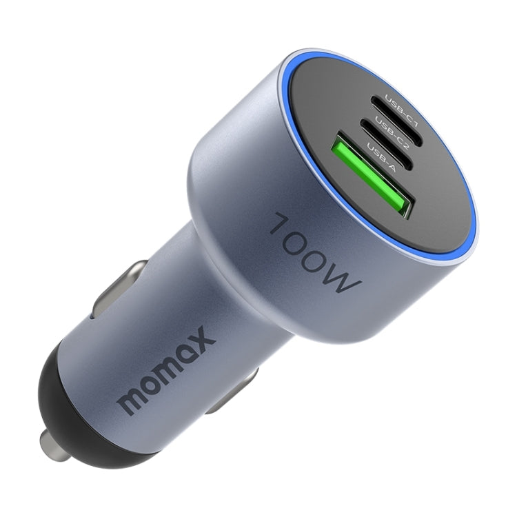 MOMAX UC17E 100W USB-C / Type-C x 2 + USB Three Ports Car Charger - Car Charger by MOMAX | Online Shopping South Africa | PMC Jewellery