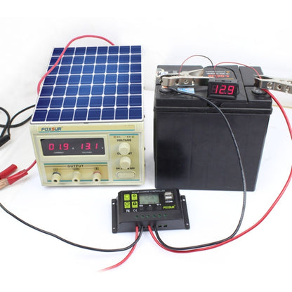 FOXSUR 30A Solar Charge Controller 12V / 24V Automatic Identification Controller - Others by PMC Jewellery | Online Shopping South Africa | PMC Jewellery