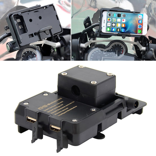 Motorcycle Mobile Phone Holder USB Charger Bracket - Holder by PMC Jewellery | Online Shopping South Africa | PMC Jewellery
