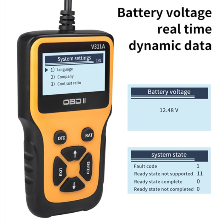 V311A Car Handheld V1.1 OBD2 Fault Detector OBD2 Diagnostic Tool - Code Readers & Scan Tools by PMC TechLife | Online Shopping South Africa | PMC TechLife