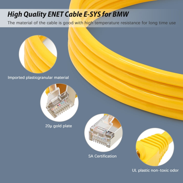 ESYS ENET for ICOM BMW F-Series with A Full Set of CD V50.3 Car Brush Hidden Cable - Code Readers & Scan Tools by PMC Jewellery | Online Shopping South Africa | PMC Jewellery