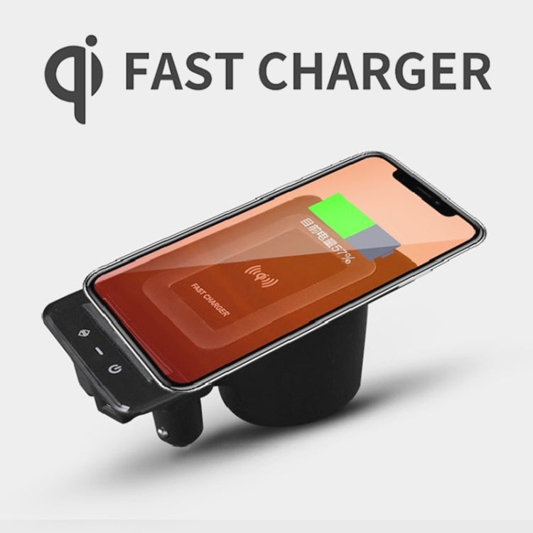 HFC-1052 Car Qi Standard Wireless Charger 15W / 10W Quick Charging for Audi A6L 2019-2022, Left Driving - Wireless Charging Pads by PMC Jewellery | Online Shopping South Africa | PMC Jewellery