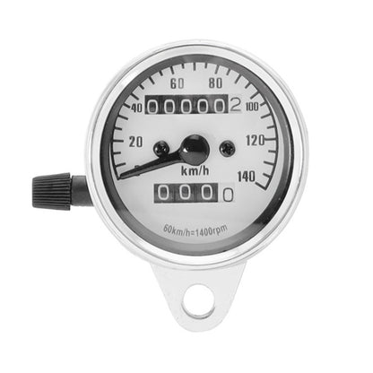 Motorcycle Retro Modified Odometer Speedometer Kilometer (Silver) - Electrical Instruments by PMC Jewellery | Online Shopping South Africa | PMC Jewellery