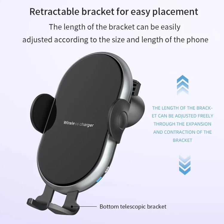 Car Smart Wireless Charger Phone Holder - Wireless Charger Holders by PMC TechLife | Online Shopping South Africa | PMC TechLife