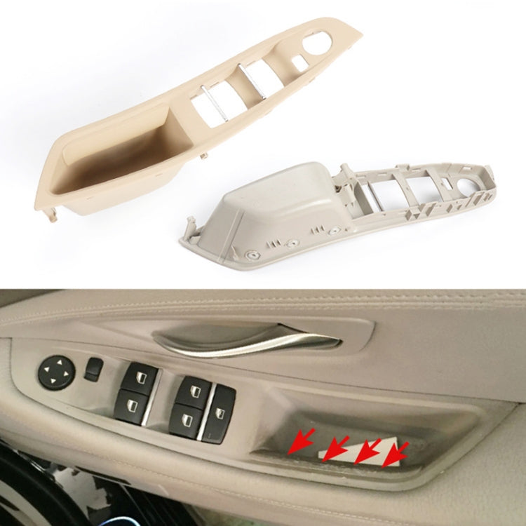 For BMW F10 2011-2017 Right Driving Car Door Window Lift Switch Trim Panel (Beige) - free shipping - PMC TechLife - Order now!