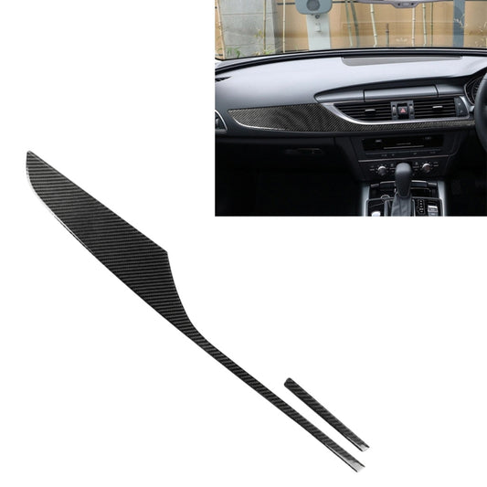 Car Carbon Fiber Dashboard Decorative Strip for Audi A6 S6 C7 A7 S7 4G8 2012-2018, Right Drive - Car Interior Mouldings by PMC Jewellery | Online Shopping South Africa | PMC Jewellery
