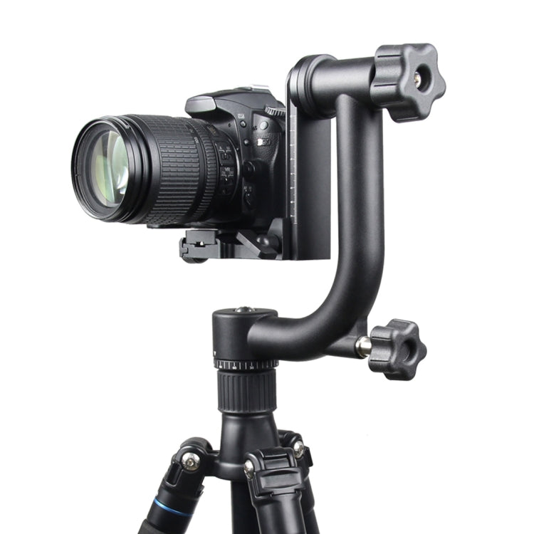 YELANGU Horizontal 360 Degree Gimbal Tripod Head for Home DV and SLR Cameras(Black) - Tripod Heads by YELANGU | Online Shopping South Africa | PMC Jewellery | Buy Now Pay Later Mobicred