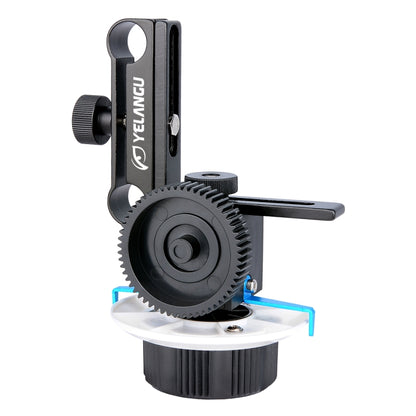 YELANGU F0 Camera Follow Focus with Gear Ring Belt for Canon / Nikon / Video Cameras / DSLR Cameras (Blue) - Follow Focus by YELANGU | Online Shopping South Africa | PMC Jewellery | Buy Now Pay Later Mobicred