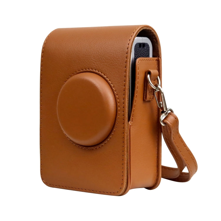 Vertical Full Body Camera PU Leather Case Bag with Strap for FUJIFILM instax mini Evo (Brown) - free shipping - PMC TechLife - Order now!