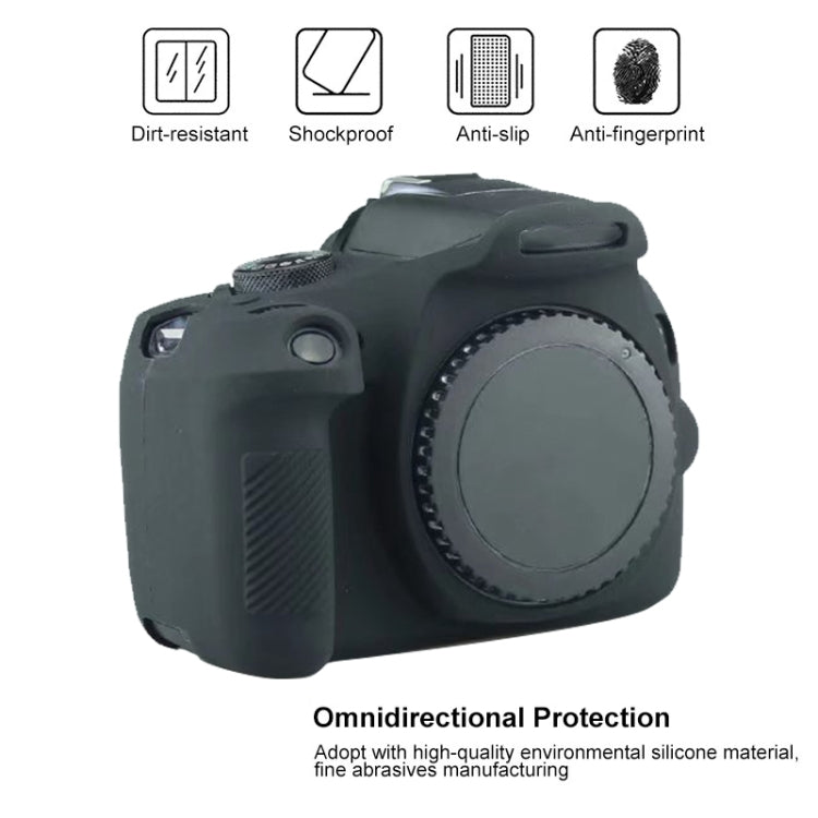 Soft Silicone Protective Case for Canon EOS 2000D (Black) - Protective Case by PMC TechLife | Online Shopping South Africa | PMC TechLife