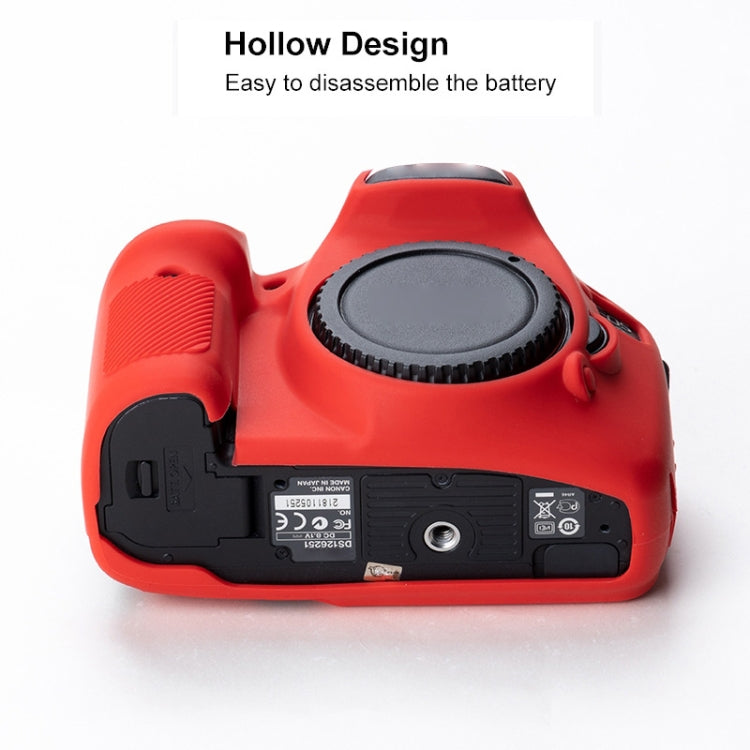 Soft Silicone Protective Case for Canon EOS 7D (Red) - Protective Case by PMC Jewellery | Online Shopping South Africa | PMC Jewellery