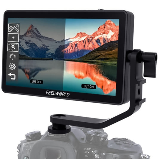 FEELWORLD F6 Plus V2 6 inch 3D LUT Touch Screen DSLR Camera Field Monitor, IPS FHD1920x1080 4K HDMI Input & Output, with Tilt Arm - On-camera Monitors by FEELWORLD | Online Shopping South Africa | PMC Jewellery | Buy Now Pay Later Mobicred