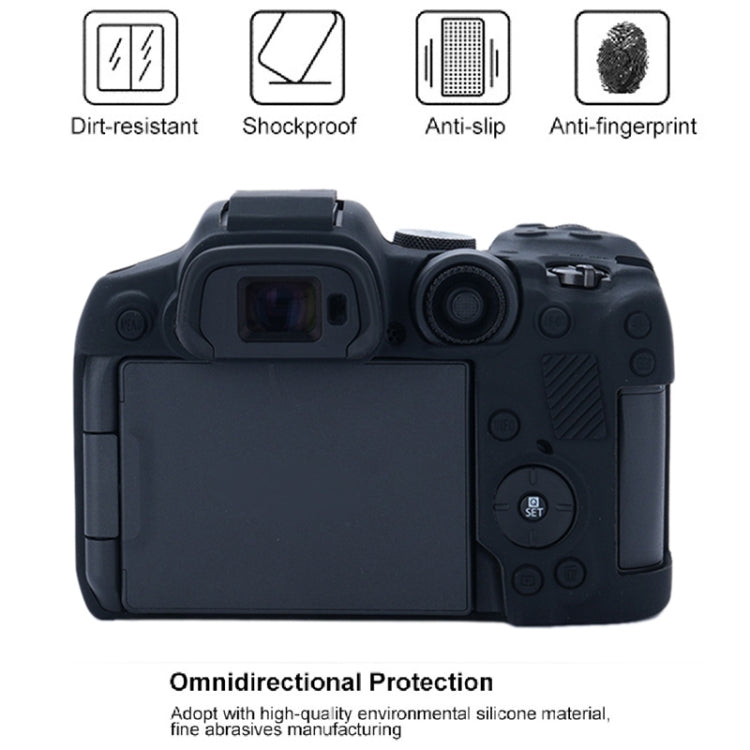 For Canon EOS R7 Soft Silicone Protective Case (Black) - Protective Case by PMC TechLife | Online Shopping South Africa | PMC TechLife | Buy Now Pay Later Mobicred