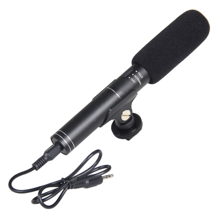 YELANGU YLG1401A Double Back Pole Professional Condenser Shotgun Microphone for DSLR & DV Camcorder(Black) - Camera Microphone by YELANGU | Online Shopping South Africa | PMC Jewellery | Buy Now Pay Later Mobicred