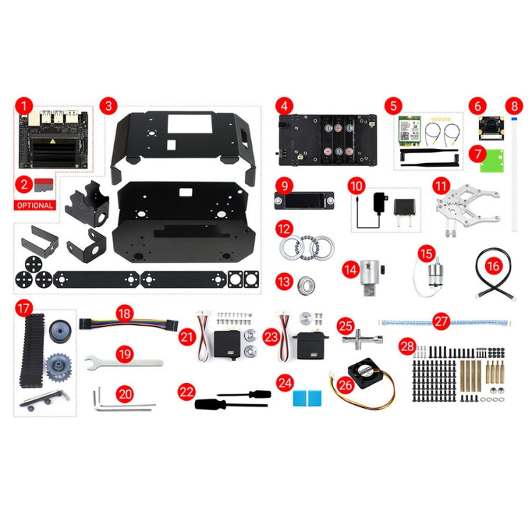 Waveshare JETANK AI Tracked Mobile Robot Kit, Based on Jetson Nano, EU Plug - free shipping - PMC TechLife - Order now!