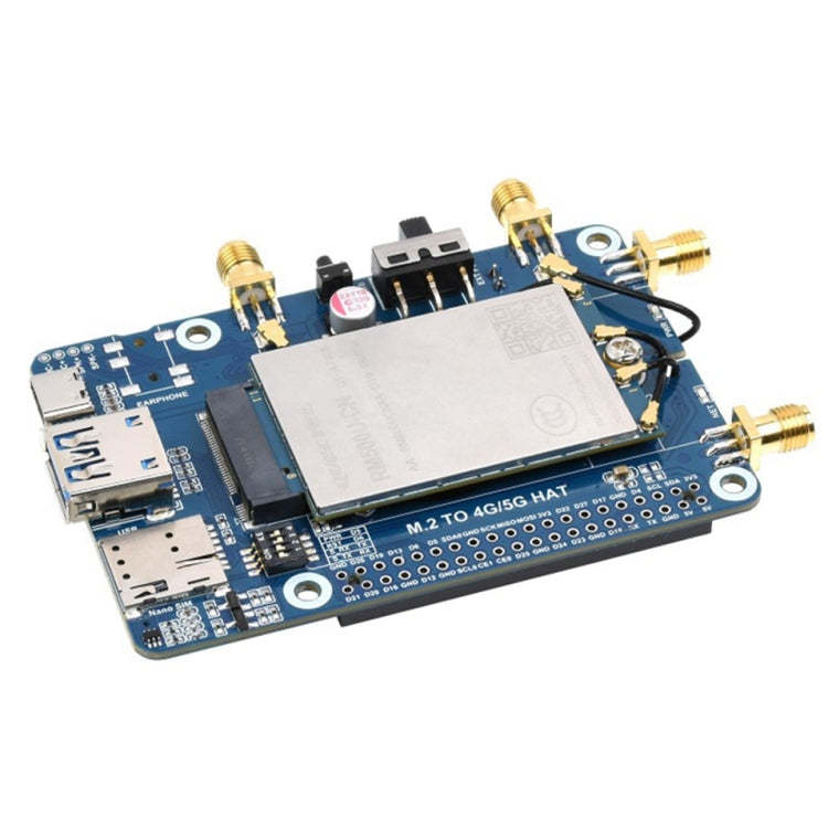 Waveshare RM500U-CN 5G HAT Quad Antennas LTE-A Multi Band Module Board for Raspberry Pi - free shipping - PMC TechLife - Order now!