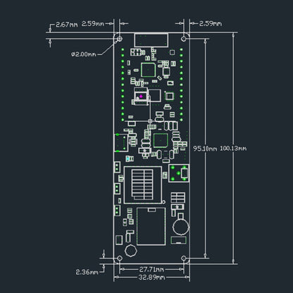 TTGO Meshtastic T-Beam V1.1 ESP32 923MHz OLED WiFi Bluetooth GPS NEO-6M SMA 18650 Battery Holder - Module by TTGO | Online Shopping South Africa | PMC Jewellery | Buy Now Pay Later Mobicred