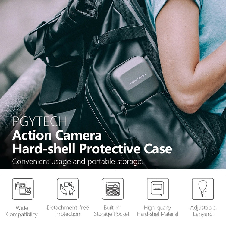 PGYTECH P-GM-127 Hard Shell Protective Case for DJI Osmo Action(Black) - Case & Bags by PGYTECH | Online Shopping South Africa | PMC Jewellery | Buy Now Pay Later Mobicred