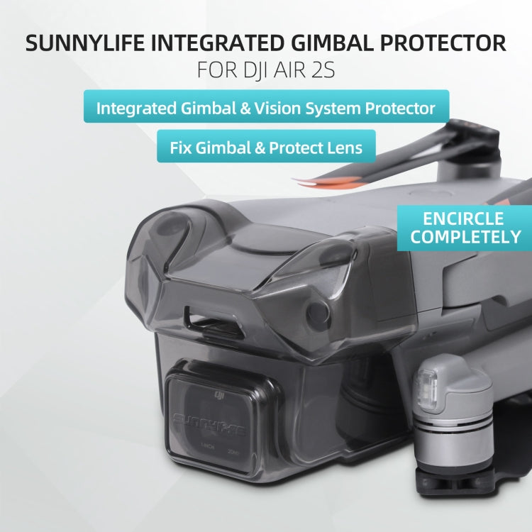 Sunnylife A2S-Q9351 Gimbal Camera Lens Protective Hood Sunshade Cover for DJI  Air 2S Drone(Transparent Black) - Lens Hood by Sunnylife | Online Shopping South Africa | PMC Jewellery | Buy Now Pay Later Mobicred