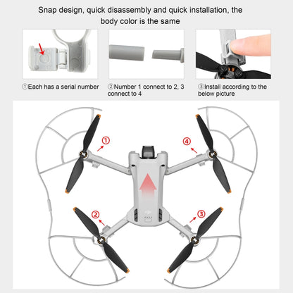 STARTRC Drone Propeller Protective Guard Anti-collision Ring for DJI Mini 3 Pro (Grey) - Other by STARTRC | Online Shopping South Africa | PMC Jewellery | Buy Now Pay Later Mobicred