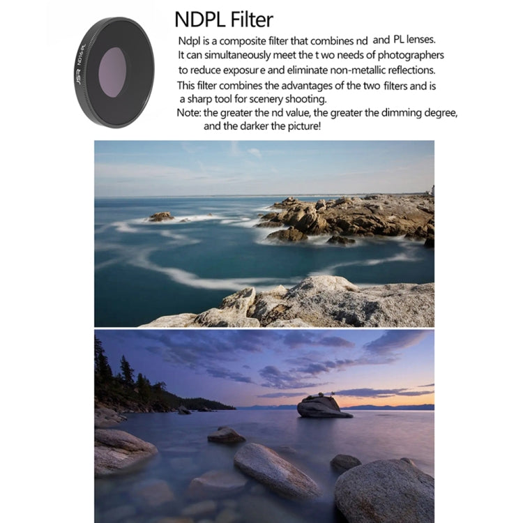 JSR 4 in 1 ND8PL / ND16PL / ND32PL / ND64 PL Lens Filter For DJI Osmo Action 3 -  by JSR | Online Shopping South Africa | PMC Jewellery