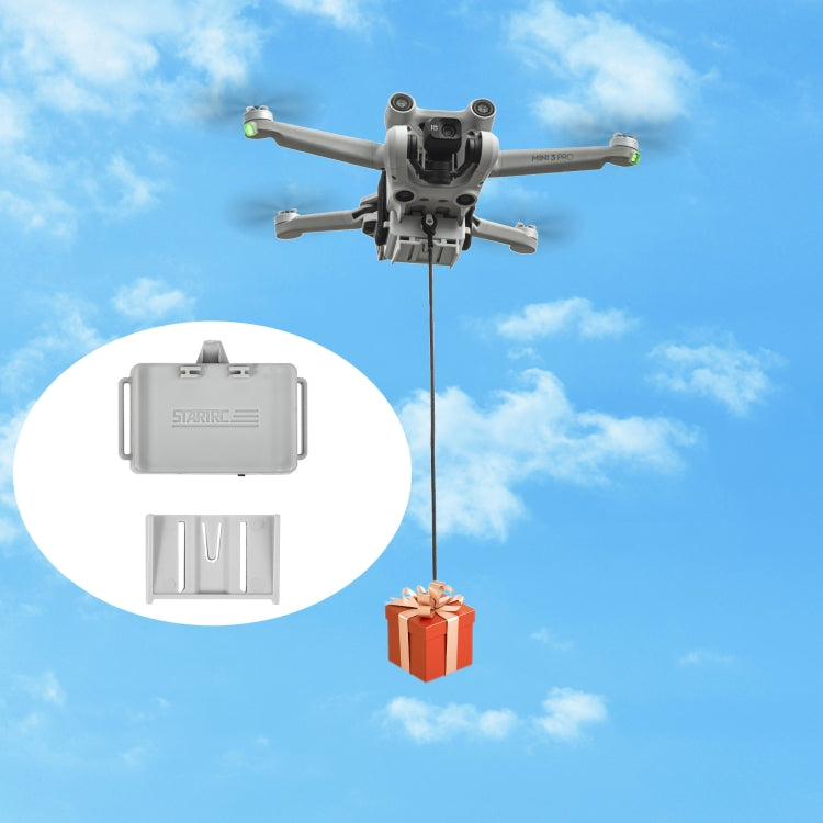 For DJI Mini 3 / Mini 3 Pro STARTRC Air-Dropping System Thrower Parabolic Bracket (Grey) - free shipping - PMC TechLife - Order now!