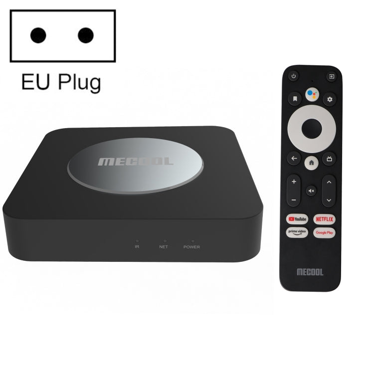 MECOOL KM2 Plus 4K Smart TV BOX Android 11.0 Media Player with Remote Control, Amlogic S905X2 Quad Core, RAM: 2GB, ROM: 16GB, EU Plug - Amlogic S905 by MECOOL | Online Shopping South Africa | PMC Jewellery | Buy Now Pay Later Mobicred