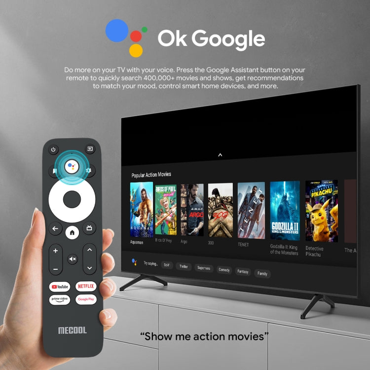 MECOOL KM2 Plus 4K Smart TV BOX Android 11.0 Media Player with Remote Control, Amlogic S905X2 Quad Core, RAM: 2GB, ROM: 16GB, EU Plug - Amlogic S905 by MECOOL | Online Shopping South Africa | PMC Jewellery | Buy Now Pay Later Mobicred