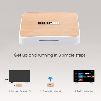 MECOOL KM6 4K Smart TV BOX Android 10.0 Media Player with Remote Control, Amlogic S905X4 Quad Core ARM Cortex A55, RAM: 4GB, ROM: 64GB, Support WiFi, Bluetooth, Ethernet, AU Plug - Amlogic S905 by MECOOL | Online Shopping South Africa | PMC Jewellery