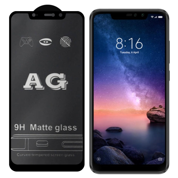 25 PCS AG Matte Frosted Full Cover Tempered Glass For Xiaomi Redmi Note 6 Pro -  by PMC Jewellery | Online Shopping South Africa | PMC Jewellery