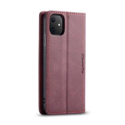 CaseMe-013 Multifunctional Horizontal Flip Leather Case with Card Slot & Holder & Wallet for iPhone 11(Wine) - iPhone 11 Cases by CaseMe | Online Shopping South Africa | PMC Jewellery | Buy Now Pay Later Mobicred