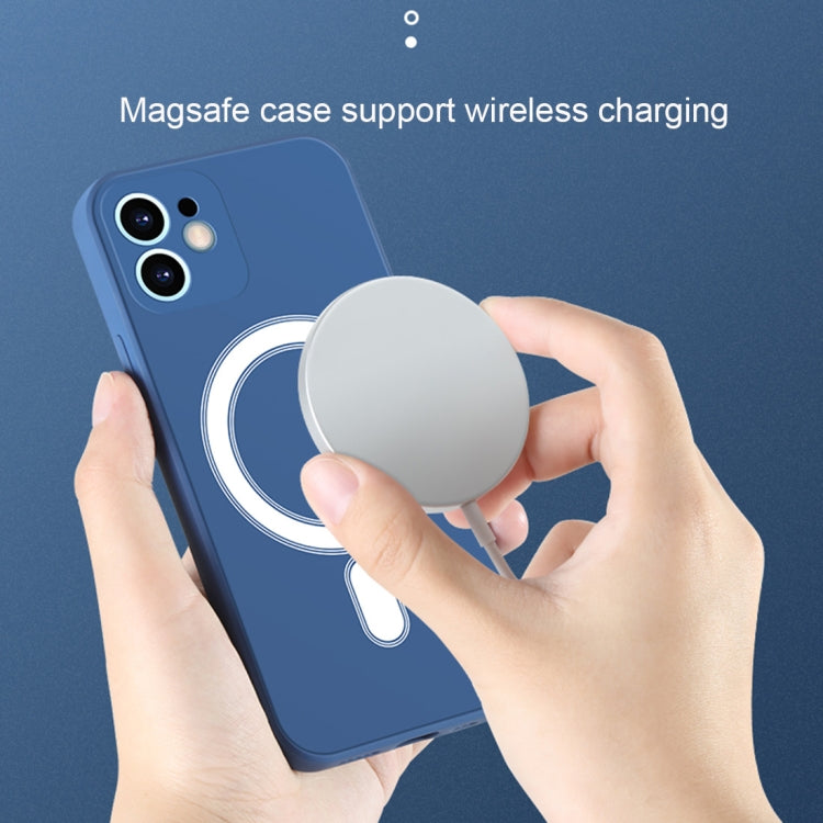 For iPhone 12 mini Silicone Full Coverage Shockproof Magsafe Case (White) - iPhone 12 mini Cases by PMC TechLife | Online Shopping South Africa | PMC TechLife | Buy Now Pay Later Mobicred