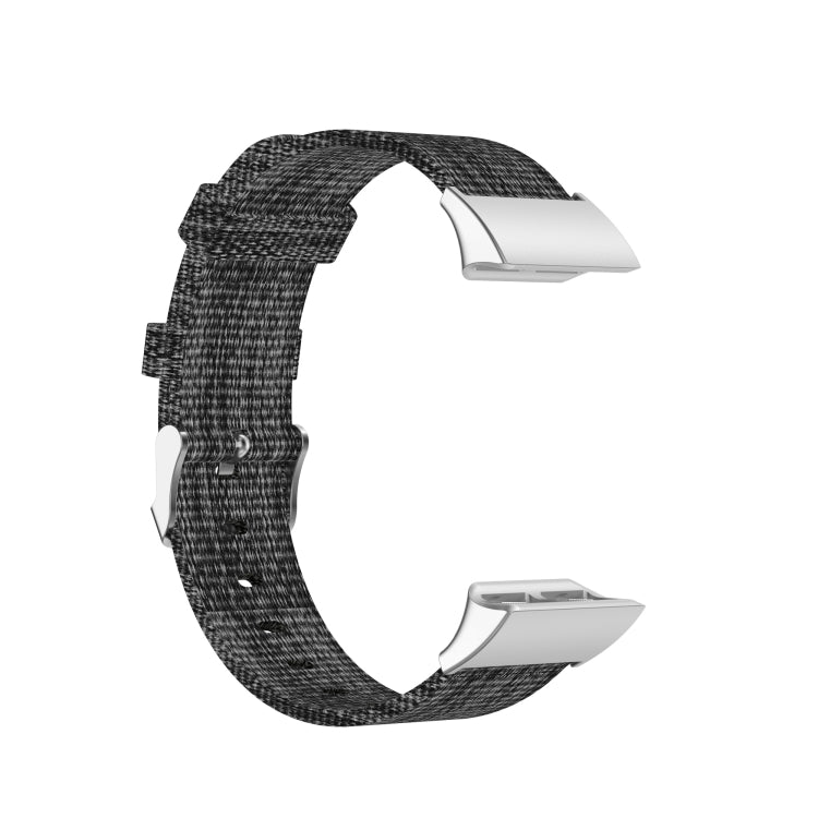 Compatible with Garmin Compatible witherunner 35 / 30 Universal Nylon Canvas Watch Band(Grey) - Watch Bands by PMC TechLife | Online Shopping South Africa | PMC TechLife | Buy Now Pay Later Mobicred