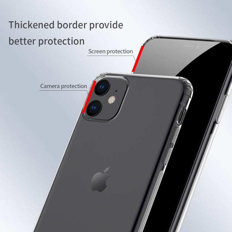For iPhone 11 NILLKIN Nature TPU Transparent Soft Protective Case(White) - iPhone 11 Cases by NILLKIN | Online Shopping South Africa | PMC TechLife