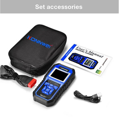 KONNWEI KW450 Car 2.8 inch TFT Color Screen Battery Tester Support 2 Languages / System  XP WIN7 WIN8 WIN10 - Code Readers & Scan Tools by KONNWEI | Online Shopping South Africa | PMC Jewellery | Buy Now Pay Later Mobicred