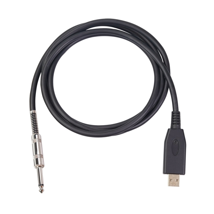 US48S USB to 6.35mm Electric Guitar Recording Cable, Cable Length:2m - Microphone Audio Cable & Connector by PMC TechLife | Online Shopping South Africa | PMC TechLife | Buy Now Pay Later Mobicred
