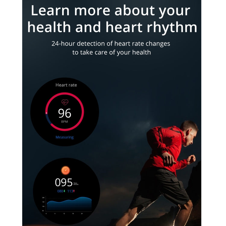 Lokmat ATTACK 1.28 inch TFT LCD Screen Smart Watch, Support Sleep Monitor / Heart Rate Monitor / Blood Pressure Monitor(Black) - free shipping - PMC TechLife - Order now!