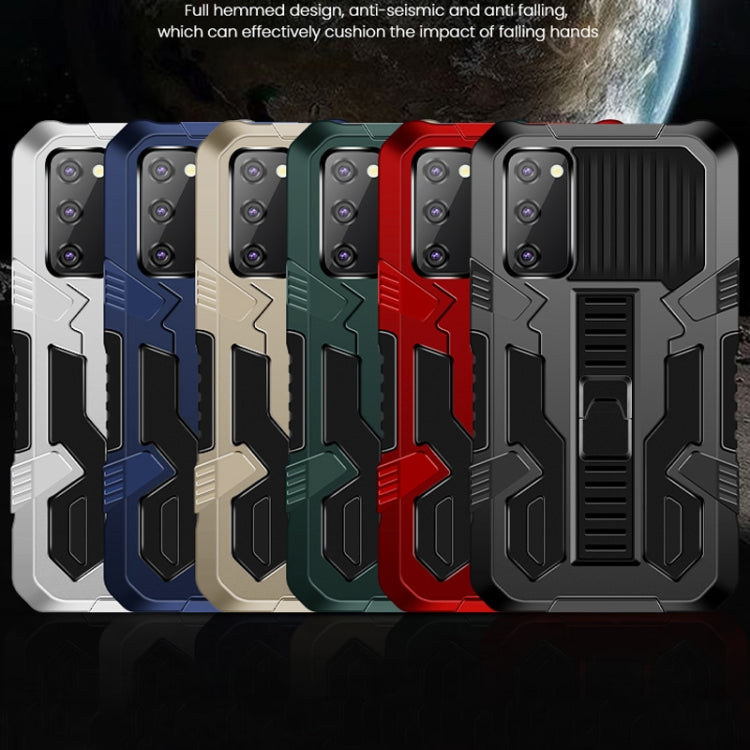 For Samsung Galaxy Note20 Ultra Vanguard Warrior All Inclusive Double-color Shockproof TPU + PC Protective Case with Holder(Black) - Galaxy Note20 Ultra Cases by PMC TechLife | Online Shopping South Africa | PMC TechLife | Buy Now Pay Later Mobicred