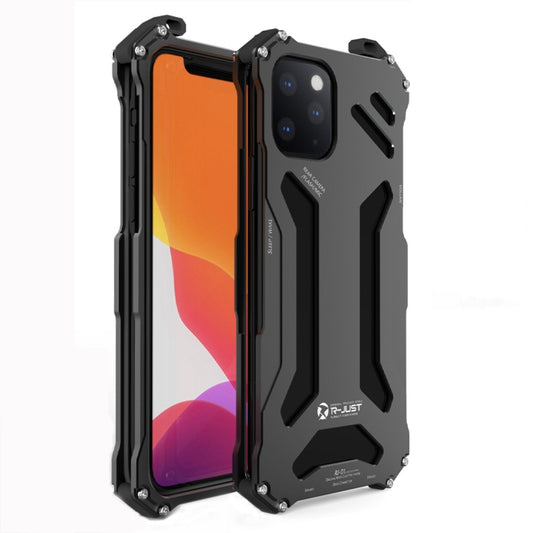 For iPhone 11 R-JUST Shockproof Dustproof Armor Metal Protective Case(Black) - iPhone 11 Cases by R-JUST | Online Shopping South Africa | PMC Jewellery | Buy Now Pay Later Mobicred