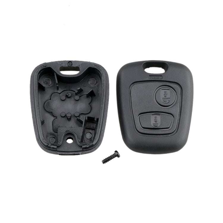 Car Key Case for Peugeot 2-button Straight Board with 206 Socket, without Blade - Car Key Cases by PMC Jewellery | Online Shopping South Africa | PMC Jewellery