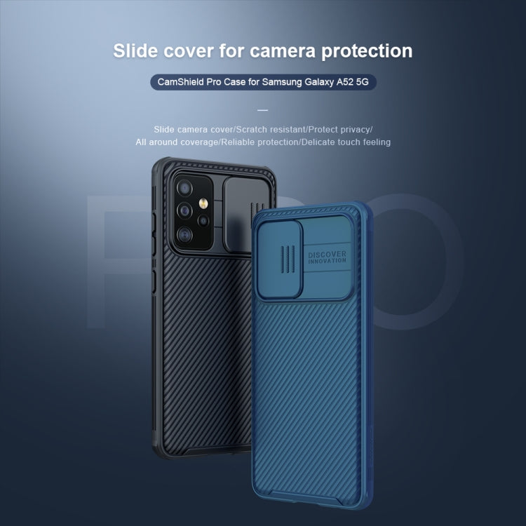 For Samsung Galaxy A52 5G NILLKIN CamShield Pro Series PC Full Coverage Dust-proof Scratch Resistant Mobile Phone Case(Black) - Galaxy Phone Cases by NILLKIN | Online Shopping South Africa | PMC Jewellery | Buy Now Pay Later Mobicred