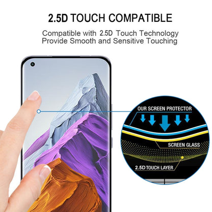 For Xiaomi Mi 11 Pro 25 PCS Full Glue 9H HD 3D Curved Edge Tempered Glass Film(Black) -  by PMC Jewellery | Online Shopping South Africa | PMC Jewellery