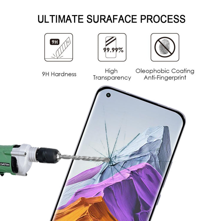 For Xiaomi Mi 11 Pro 25 PCS Full Glue 9H HD 3D Curved Edge Tempered Glass Film(Black) -  by PMC Jewellery | Online Shopping South Africa | PMC Jewellery