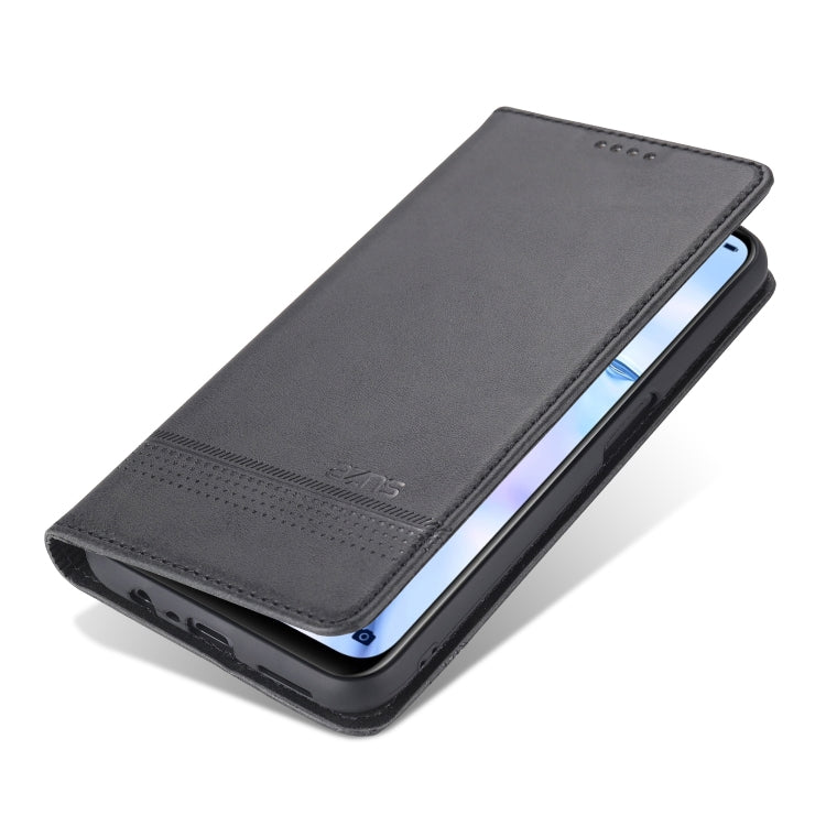 For OPPO A74 (5G) AZNS Magnetic Calf Texture Horizontal Flip Leather Case with Card Slots & Holder & Wallet(Black) - OPPO Cases by AZNS | Online Shopping South Africa | PMC Jewellery | Buy Now Pay Later Mobicred