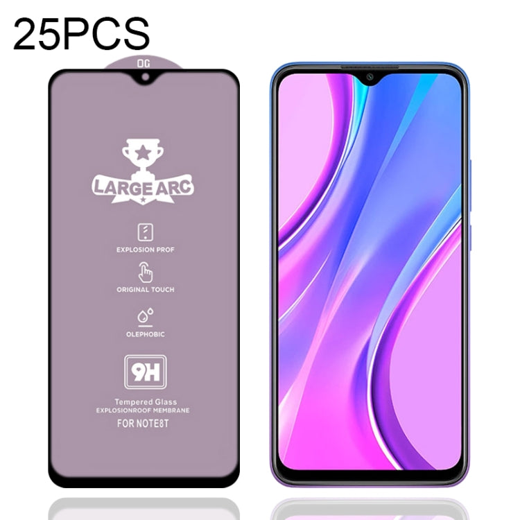 For Xiaomi Redmi 9 Prime 25 PCS 9H HD Large Arc High Alumina Full Screen Tempered Glass Film -  by PMC Jewellery | Online Shopping South Africa | PMC Jewellery