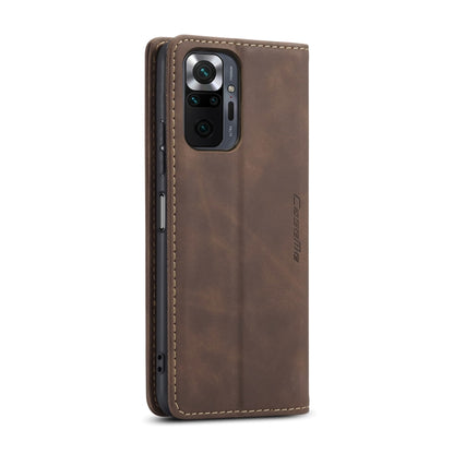 For Xiaomi Redmi Note 10 Pro 4G / Note 10 Pro Max CaseMe 013 Multifunctional Horizontal Flip Leather Case with Holder & Card Slot & Wallet(Coffee) - Note 10 Pro Cases by CaseMe | Online Shopping South Africa | PMC Jewellery