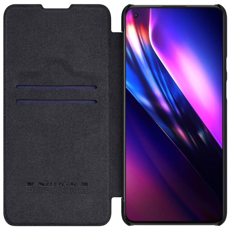 For OnePlus 9 (IN/CN Version) NILLKIN QIN Series Crazy Horse Texture Horizontal Flip Leather Case with Card Slot(Black) - OnePlus Cases by NILLKIN | Online Shopping South Africa | PMC Jewellery