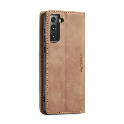 For Samsung Galaxy S21 FE CaseMe 013 Multifunctional Horizontal Flip Leather Case, with Card Slot & Holder & Wallet(Brown) - Galaxy Phone Cases by CaseMe | Online Shopping South Africa | PMC Jewellery | Buy Now Pay Later Mobicred